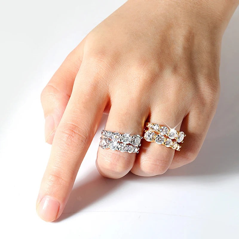 Holiday Radiance Moissanite Ring