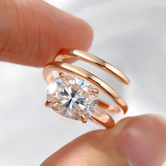 The HaloStar Moissanite Ring