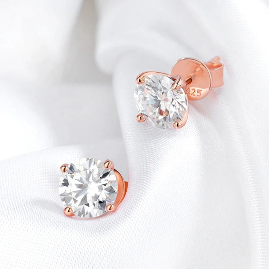 Polara Gems Moissanite Stud Earrings